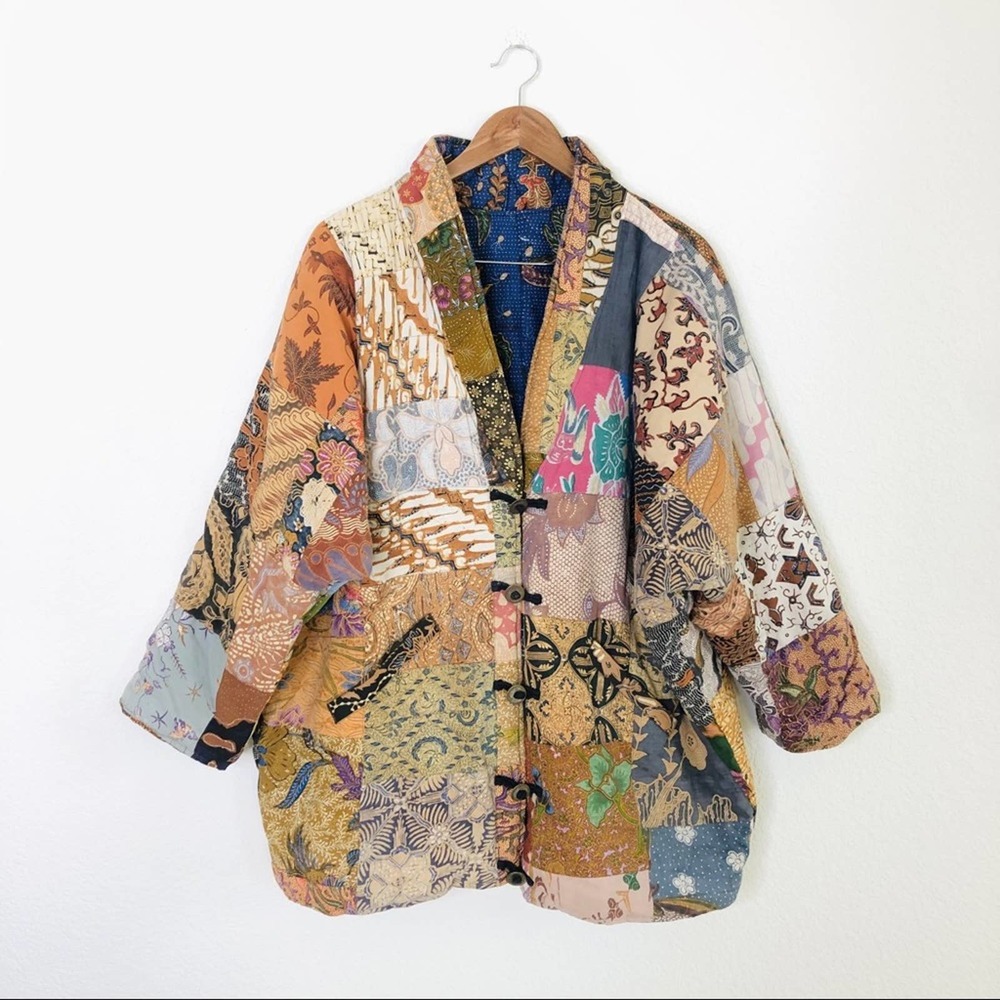 Vintage Patchwork Kimono Indonesian Bali Jacket